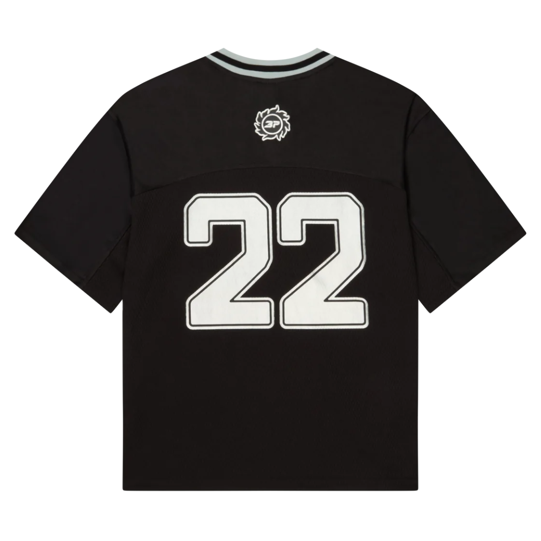 broken planet jersey 'black & silver'