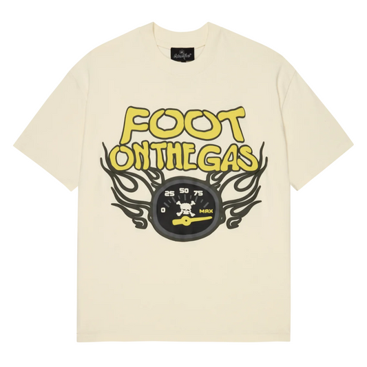 broken planet t-shirt 'foot on the gas'