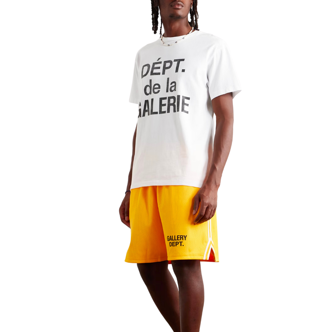 gallery dept logo print t-shirt - white