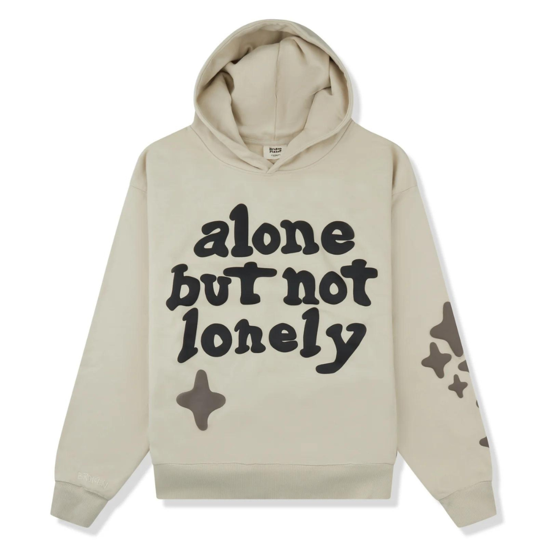 broken planet hoodie 'alone but not lonely'