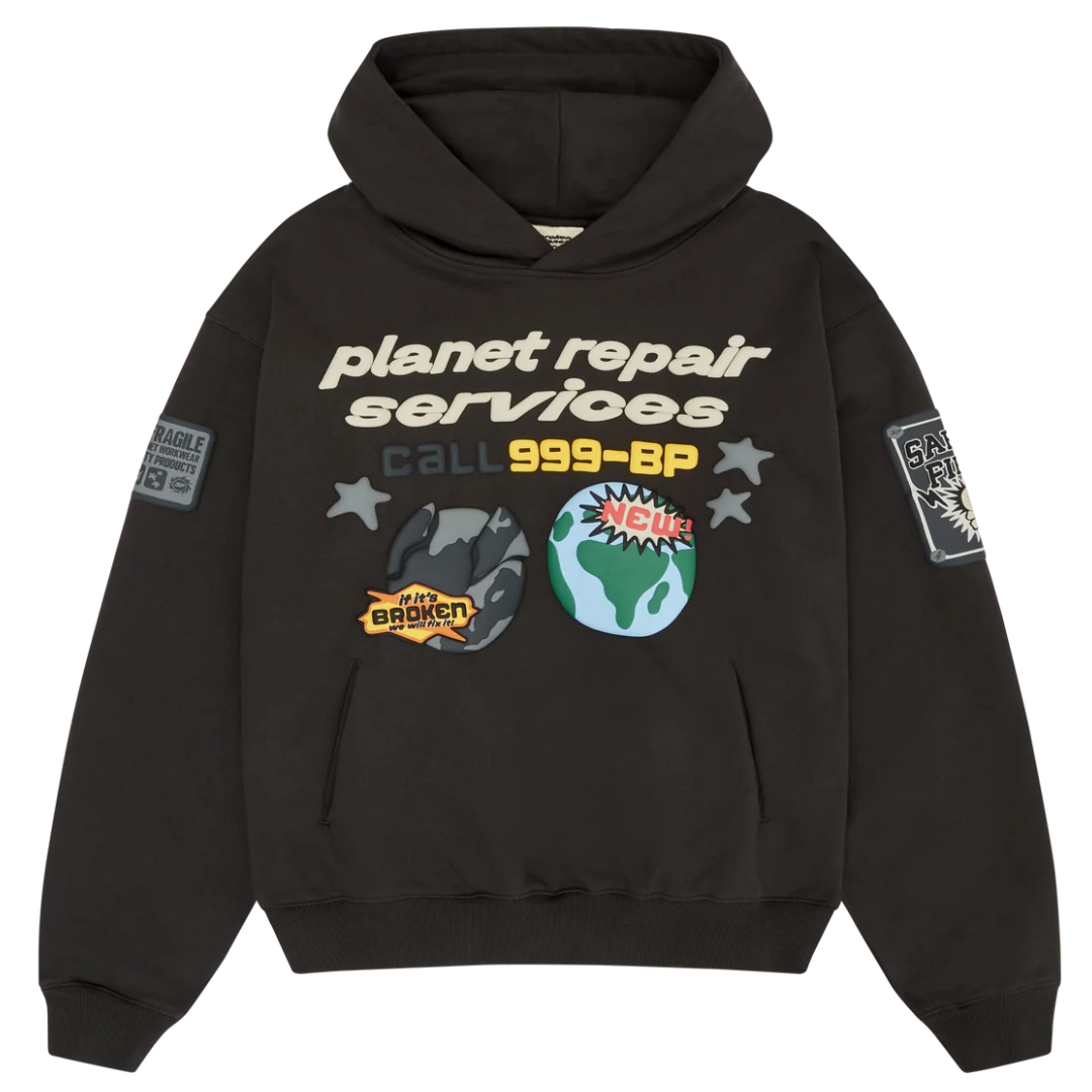 broken planet hoodie 'repair services'