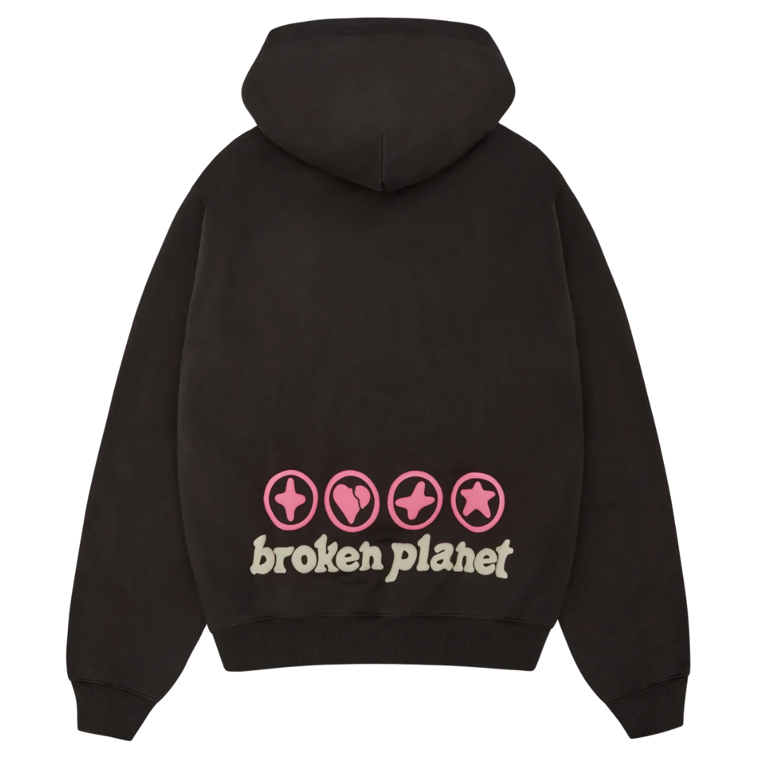 broken planet hoodie 'hearts are made to be broken'