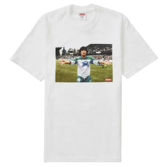 supreme maradona t-shirt | white
