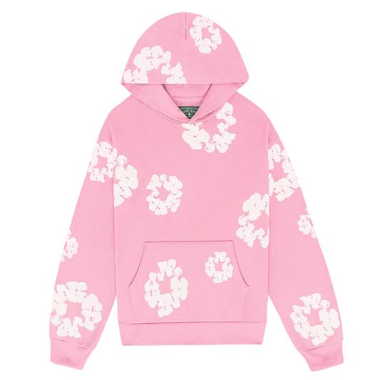 denim tears - the cotton wreath 'pink' hoodie