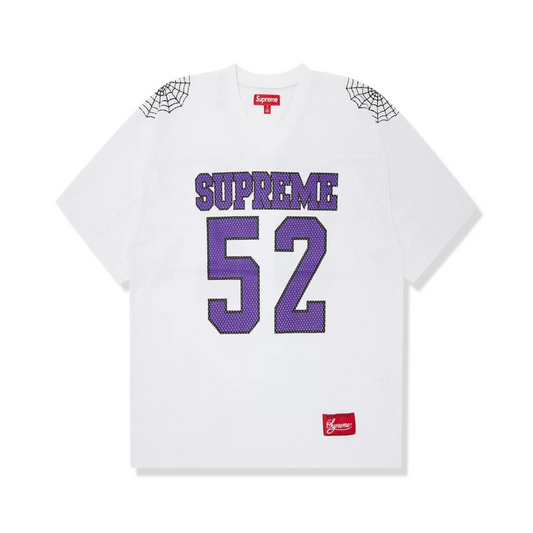 supreme spider web jersey | white