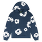 denim tears - the cotton wreath 'navy' hoodie