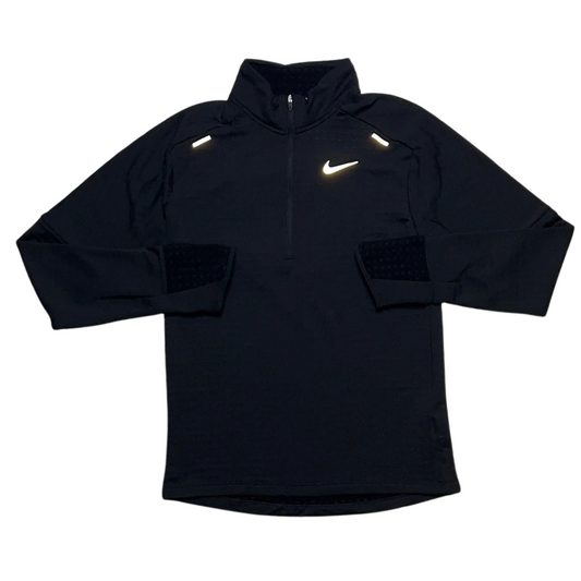 nike 3.0 therma element 1/4 zip | black