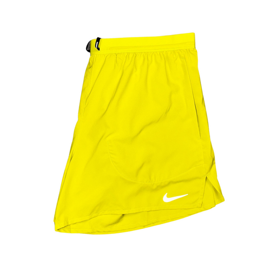 nike flex shorts 7" | lime green