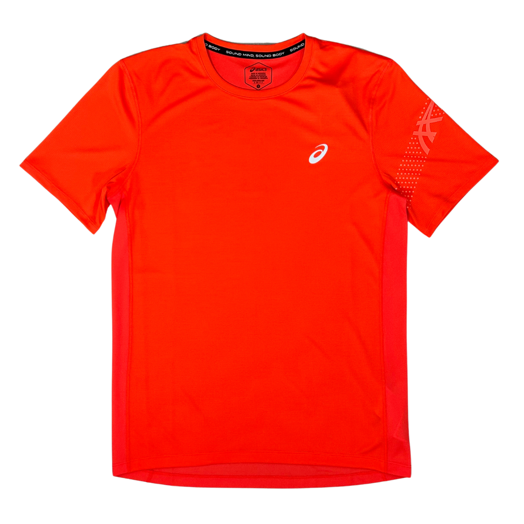 asics icon t-shirt | classic red