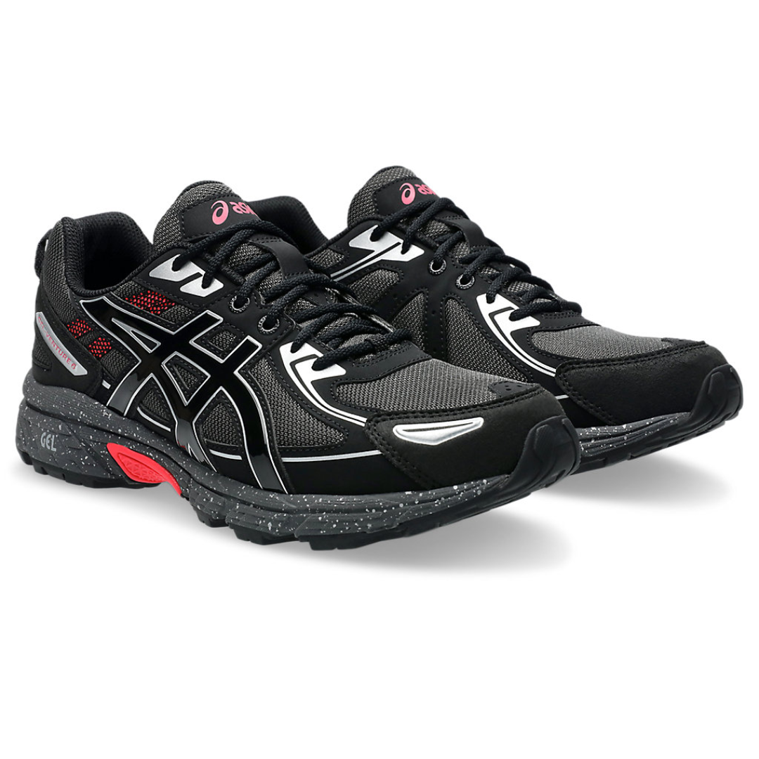 asics gel-venture 6 | obsidian grey red