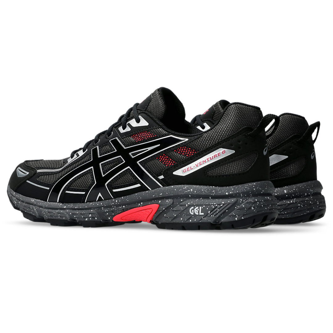 asics gel-venture 6 | obsidian grey red