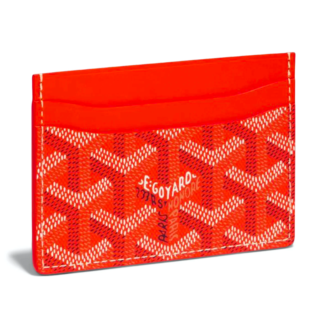 goyard saint sulpice card holder - orange