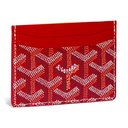 goyard saint sulpice card-holder - red