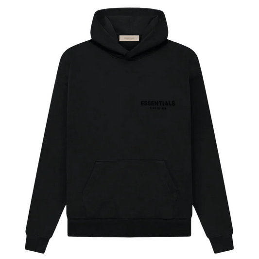 fear of god essentials hoodie (ss22) - black