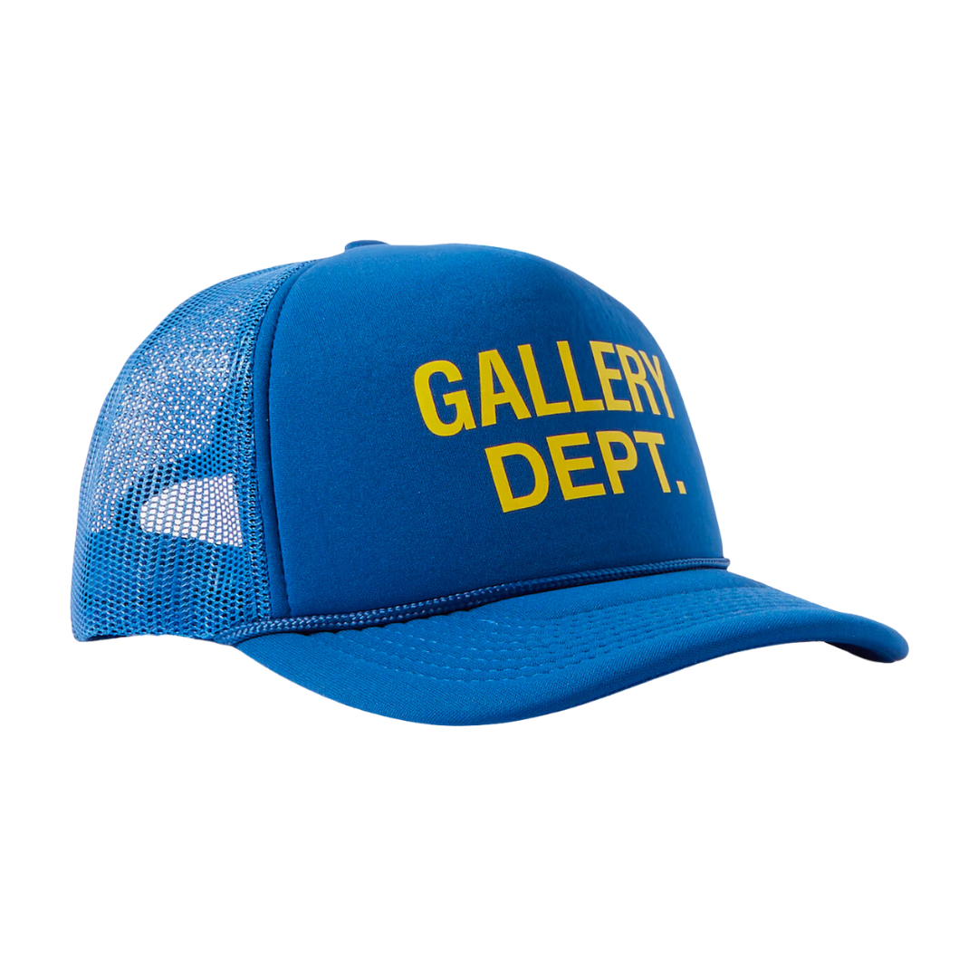 gallery dept logo trucker cap - blue & yellow