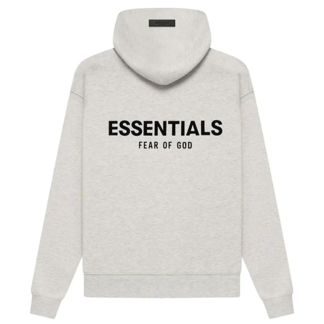 fear of god essentials hoodie (ss22) - heather oatmeal