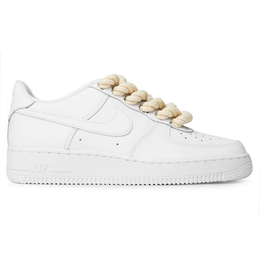 air force 1 'rope laces' - white