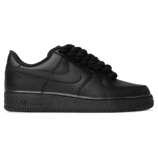 air force 1 'rope laces' - black