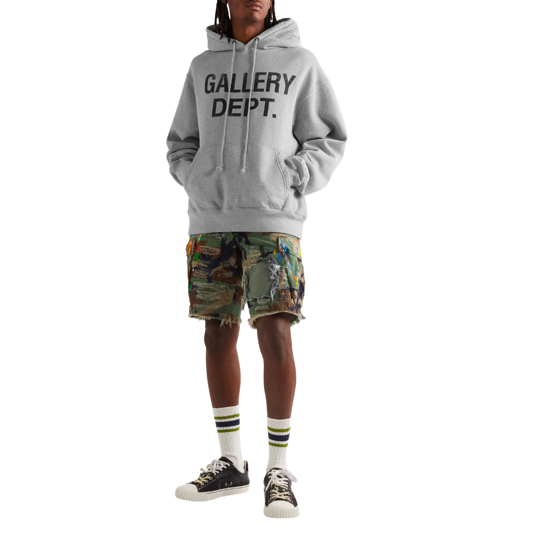 gallery dept jersey hoodie - grey