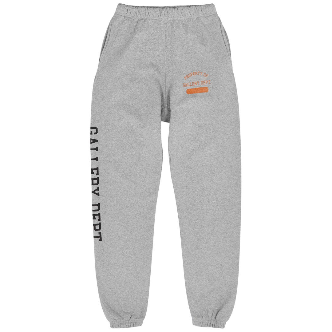 gallery dept logo print sweatpants - grey