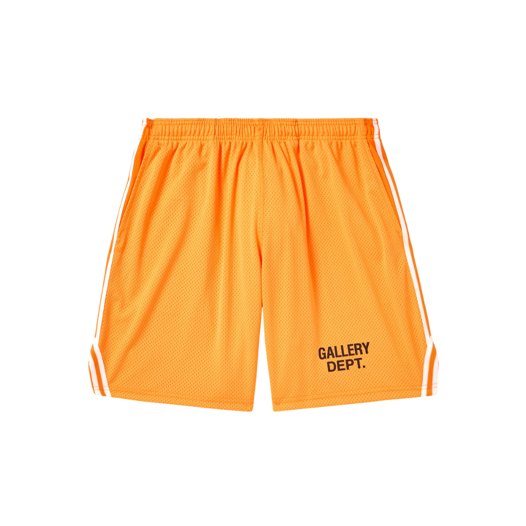 gallery dept basketball shorts - orange & white