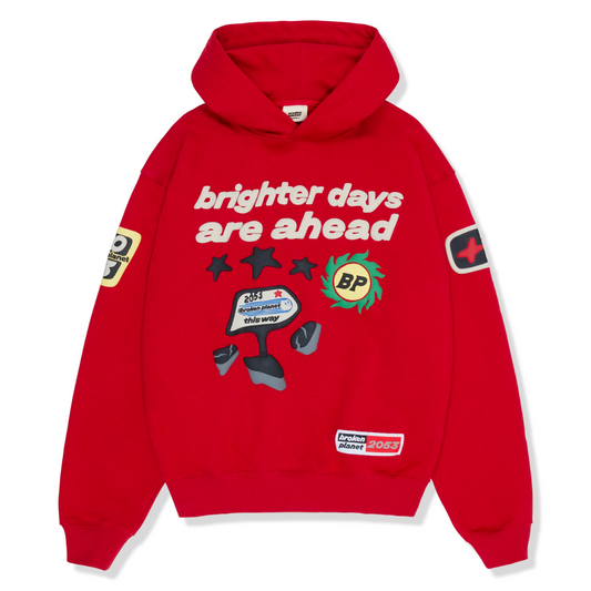 broken planet hoodie 'brighter days are ahead'