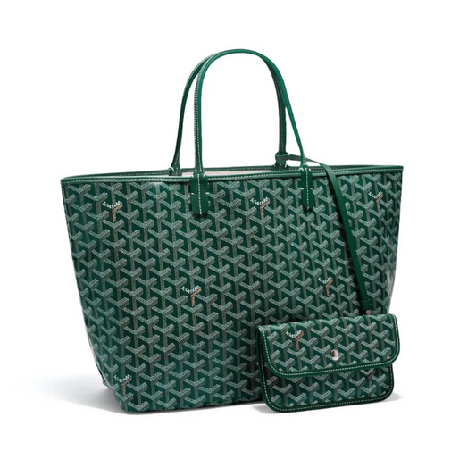 goyard saint louis tote - spartan green