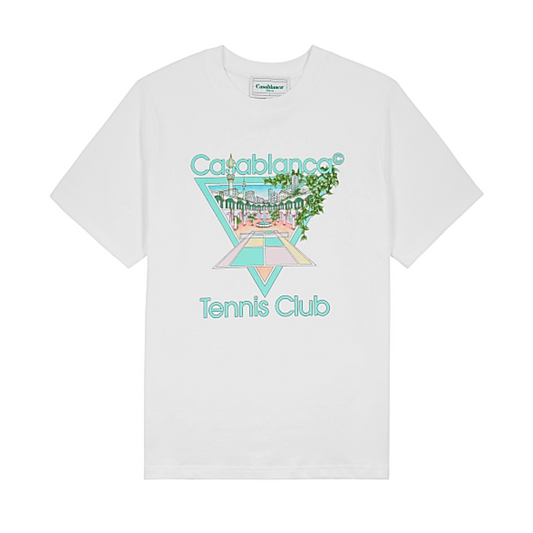 casablanca t-shirt - tennis club 'white'