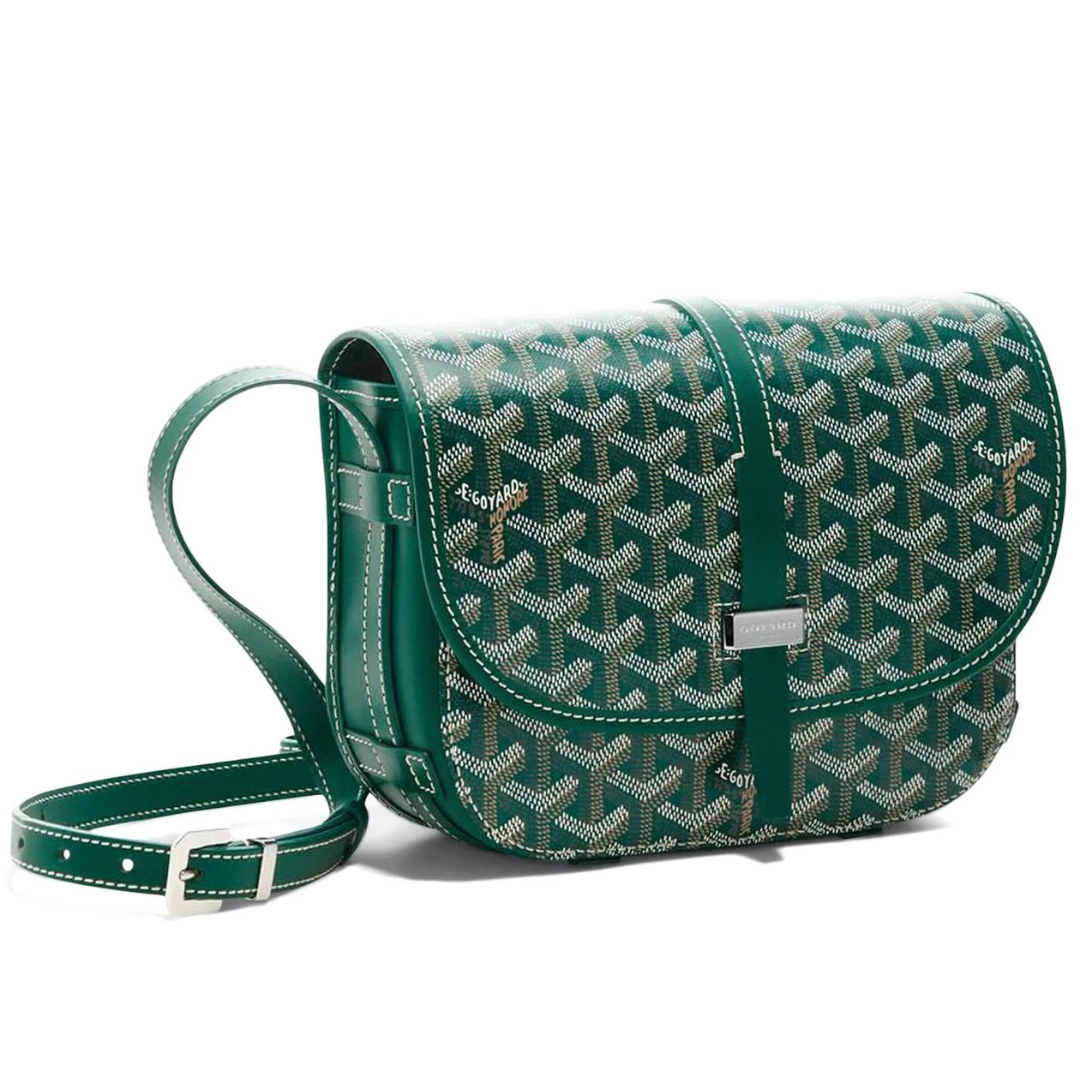 goyard belvedere bag - spartan green