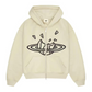 broken planet zip-up hoodie 'bone white'