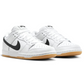 dunk low (sb) white gum