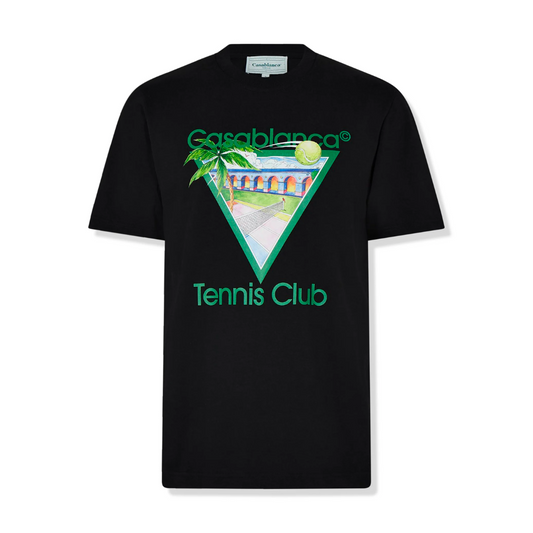 casablanca t-shirt - tennis club 'black'