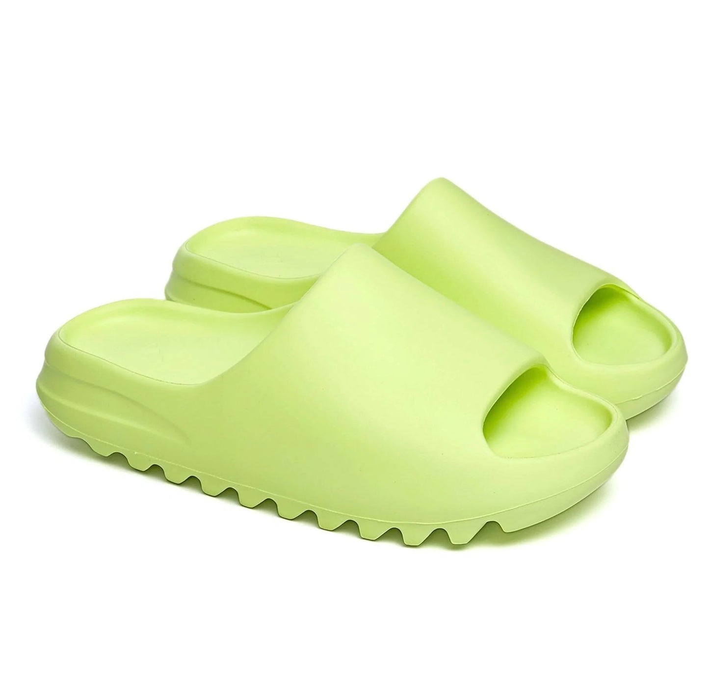 yeezy slide glow green