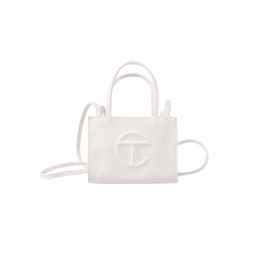 telfar shopping bag - white