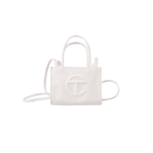 telfar shopping bag - white