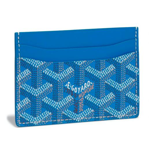 goyard saint sulpice card holder - sky blue