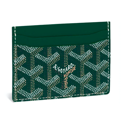 goyard saint suplice card holder - green