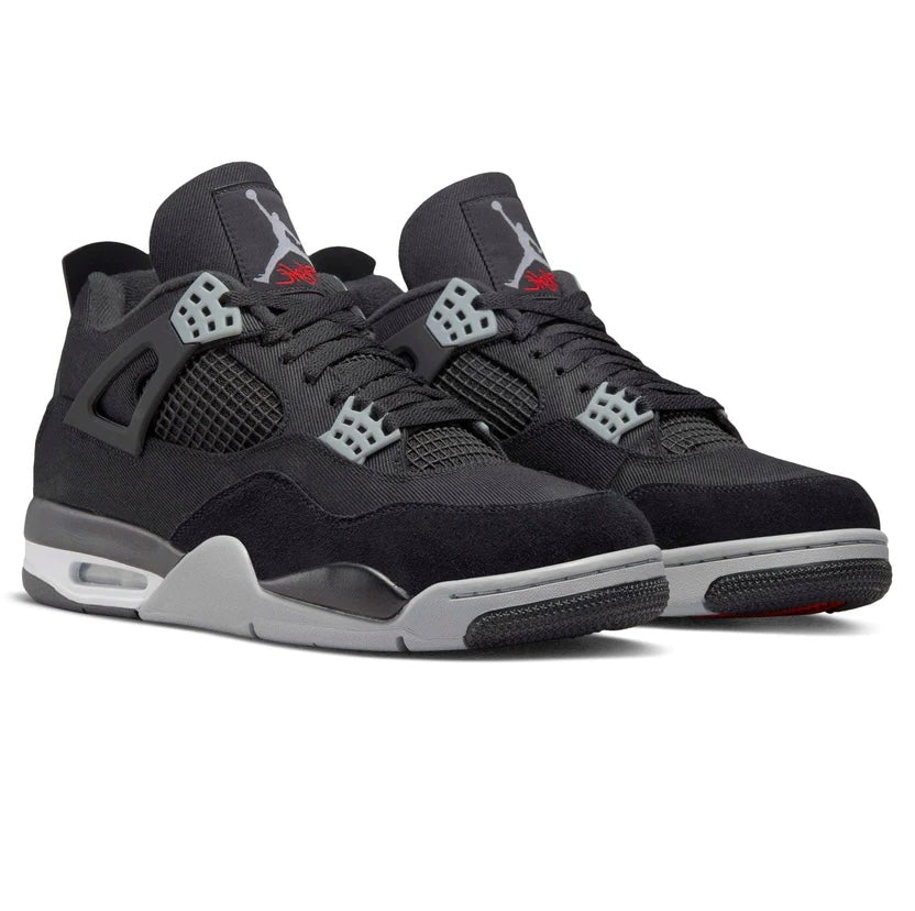 jordan 4 black canvas