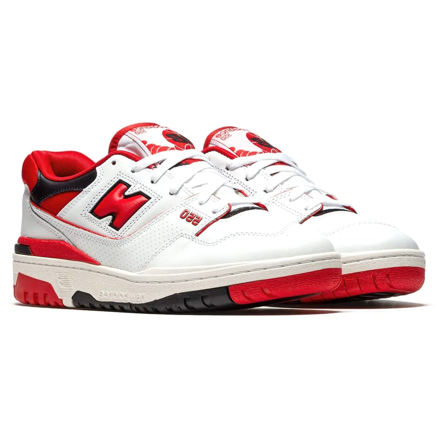 new balance 550 white team red