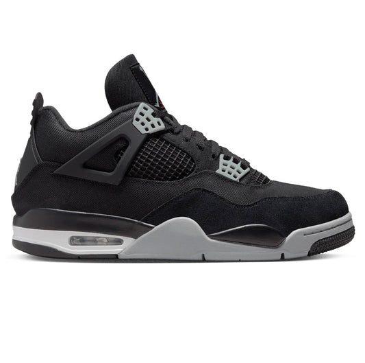 jordan 4 black canvas